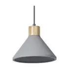 Ledvance Decor Beton/Stal/Drewno Lampa Wisząca 220 Ciemny Szary | Nadaje Się Do E27