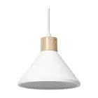 Ledvance Decor Tynk/Stal/Drewno Lampa Wisząca Valkoinen | Nadaje Się Do E27