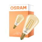 Osram Vintage 1906 LED Classic Edison E14 Bursztyn 2.8W 250lm - 822 Bardzo Ciepła Biel | Ściemnianie - Zamienne 25W