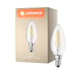 Ledvance Classic LED E14 świeca Włókno Przezroczysty 4.2W 470lm - 927 Bardzo Ciepła Biel | Najlepsze renderowanie kolorów - Ściemnianie - Zamienne 40W