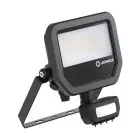 Ledvance LED Iluminacja Aluminium Czarny 17W 2400lm 100D - 840 Zimna Biel | IP65 - Czujnik Ruchu I Światła - Symetryczny