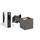 D'Lite Światło Ścienne Elingen Czarny Up & Down 4.9W 480lm - 830 Ciepła Biel | IP65