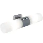 Nordlux Tangens Światło Ścienne Szkło i Metal Chrome | IP44 - Nadaje Się Do 2x E14