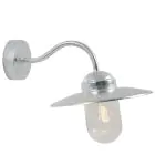 Nordlux Luxembourg Światło Ścienne Stal i Szkło Szary - Obszar nadmorski | IP54 - Nadaje Się Do E27