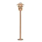 Nordlux Blokhus Lampa na postumencie Miedź i Szkło Miedź | IP54 - Nadaje Się Do E27