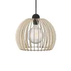 Nordlux Lampa wisząca Chino 30 E27 Brązowy - Drewno | Max. 60W