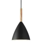 DFTP by Nordlux Pure 20 Lampa Wisząca Metal i Drewno Czarny | Nadaje Się Do E27