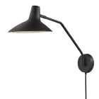 DFTP by Nordlux Darci Światło Ścienne Metal Czarny | Nadaje Się Do E14