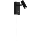 Nordlux Światło ścienne Omari 3.2W 827 320lm 41D Czarny - Metal | Bardzo Ciepła Biel