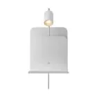 Nordlux Światło Ścienne Roomi Metal Valkoinen | IP20 - Nadaje Się Do 1x GU10 - Z USB