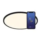 Nordlux Oja Smart 42 Lampa sufitowa Metal Czarny 20W 2300lm - 827-865 Przestrajalny Valkoinen | 424mm - Wifi i Niebieskitooth Ściemnianie