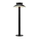 Nordlux Solar Lampa na postumencie Justina Metal Czarny 5W 400lm - 830 Ciepła Biel | Czujnik ruchu i Światła