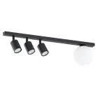 Emibig Lampa sufitowa Baster Stal Czarny | Nadaje Się Do 3x GU10 - Max 8W, 1x E14 - Max 10W