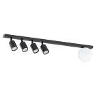 Emibig Lampa sufitowa Baster Stal Czarny | Nadaje Się Do 4x GU10 - Max 8W, 1x E14 - Max 10W