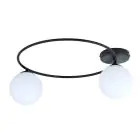Emibig Lampa sufitowa Sopra Stal Czarny | Nadaje Się Do 2x E14 - Max 10W