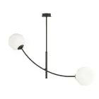 Emibig Lampa sufitowa Hunter Stal Czarny | Nadaje Się Do 2x E14 - Max 10W