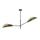Emibig Lampa sufitowa Vene Stal Czarny | Nadaje Się Do 2x E14 - Max 10W