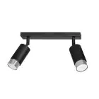 Emibig Lampa sufitowa Hiro Stal Czarny | Nadaje Się Do 2x GU10 - Max 10W