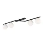 Emibig Lampa sufitowa Naton Stal Czarny | Nadaje Się Do 4x E14 - Max 10W