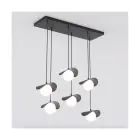 Emibig Lampa Wisząca Ritual Stal Czarny | Nadaje Się Do 6x G9 - Max 8W