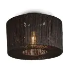 Good&Mojo Lampa sufitowa Iguazu Jute Czarny | Nadaje Się Do 1x E27 