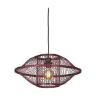 Good&Mojo Lampa Wisząca Maui Bambus Burgundy S | Nadaje Się Do 1x E27 