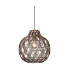 Good&Mojo Lampa Wisząca Mendoza Bambus Burgundy S | Nadaje Się Do 1x E27 