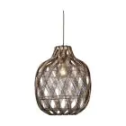 Good&Mojo Lampa Wisząca Mendoza Bambus Burgundy L | Nadaje Się Do 1x E27 