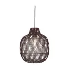 Good&Mojo Lampa Wisząca Mendoza Bambus Burgundy L | Nadaje Się Do 1x E27 