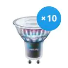 Opakowanie 10x Philips MASTER LED Spot ExpertColor GU10 PAR16 3.9W 280lm 36D - 930 Ciepła Biel | Najlepsze renderowanie kolorów - Ściemnianie - Zamienne 35W