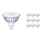 Opakowanie 10x Philips Master Value LED Spot GU5.3 MR16 7.5W 660lm 36D - 940 Zimna Biel | Najlepsze renderowanie kolorów - Ściemnianie - Zamienne 50W