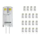 Opakowanie 20x Ledvance Performance LED Capsule G4 Przezroczysty 0.9W 100lm - 827 Bardzo Ciepła Biel | Zamienne 10W