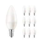 Opakowanie 10x Philips Corepro LED Świeca E14 Matowy 7W 806lm – 827 Bardzo Ciepła Biel – Zamienne 60W