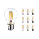 Opakowanie 10x Noxion Lucent LED E27 Gruszka Włókno Przezroczysty 4.5W 470lm - 822-827 Dim To Warm | Ściemnianie - Zamienne 40W
