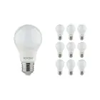 Opakowanie 10x Noxion Lucent Classic LED E27 Gruszka Matowy 8W 806lm - 840 Zimna Biel | Zamienne 60W