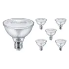 Opakowanie 6x Philips Master Value LED Żarówka Reflektor E27 PAR30 9.5W 820lm 25D - 940 Zimna Biel | Najlepsze renderowanie kolorów - Ściemnianie - Zamienne 75W