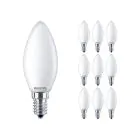 Opakowanie 10x Philips Corepro LED Świeca E14 Matowy 2.2W 250lm 827 Bardzo Ciepła Biel - Zamienne 25W