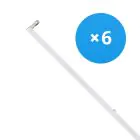 Opakowanie 6x Bright Choice Belka LED Click T8 | Nadaje Się Do 150cm Rura LED 