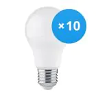 Opakowanie 10x Bright Choice LED Żarówka E27 Gruszka Matowy 4.9W 470lm - 830 Ciepła Biel | Zamienne 40W