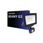 Noxion LED Iluminacja Beamy G3.1 Czarny 30W 3300lm 110D - 830 Ciepła Biel | IP44 - Czujnik ruchu i Światła - Symetryczny 