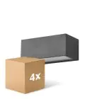 Opakowanie 4x D'Lite Światło Ścienne Bello Czarny Up & Down 12W 850lm - 830 Ciepła Biel| IP54