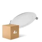 Opakowanie 4x Ledvance LED Downlight Slim Okrągła DN155 12W 1020lm 120D - 840 Zimna Biel | 169mm 