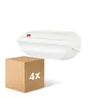Opakowanie 4x  Philips LED Bezpieczeństwo Coreline BWC110 Valkoinen 9W 900lm - 830 Ciepła Biel | 242x110mm - IP54 - Czujnik Światła