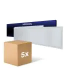 Opakowanie 5x Noxion LED Panel Ecowhite V4.0 28W 3400lm - 840 Zimna Biel | 120x30cm - UGR 