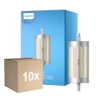 Opakowanie 10x Philips Corepro LED Lineair R7s 118mm 17.5W 2460lm - 830 Ciepła Biel | Ściemnianie - Zamienne 150W