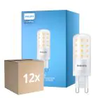 Opakowanie 12x Philips CorePro LED Capsule G9 Matowy 4W 480lm - 827 Bardzo Ciepła Biel | Ściemnianie - Zamienne 40W