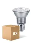 Opakowanie 6x Philips Master Value LED Żarówka Reflektor E27 PAR20 6W 500lm 25D - 927 Bardzo Ciepła Biel | Najlepsze renderowanie kolorów - Ściemnianie - Zamienne 50W