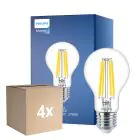 Opakowanie 4x Philips MASTER Value LED Żarówka E27 Gruszka Przezroczysty 11.2W 1521lm - 927 Bardzo Ciepła Biel | Najlepsze renderowanie kolorów - Ściemnianie - Zamienne 100W