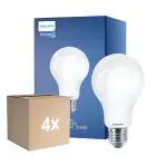 Opakowanie 4x Philips Classic LED Żarówka E27 Gruszka Matowy 17.5W 2452lm - 827 Bardzo Ciepła Biel | Zamienne 150W