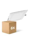 Opakowanie 6x Ledvance LED Downlight Slim plac SQ210 18W 1530lm 120D - 840 Zimna Biel 